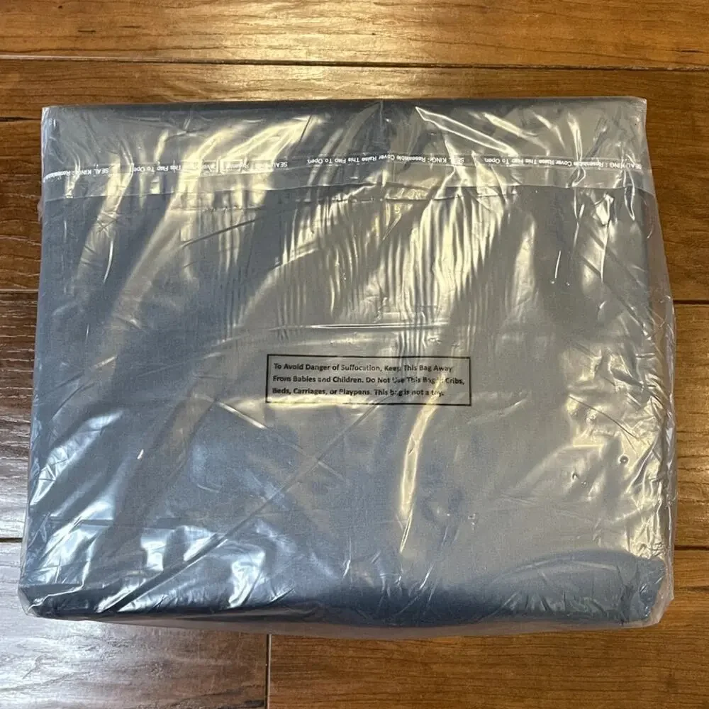 Threshold King TENCEL Lyocell Duvet Cover Sham Set Slate Blue 320TC NEW